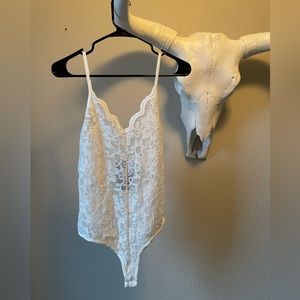 Fashion Nova Sparkly Thong Bodysuit